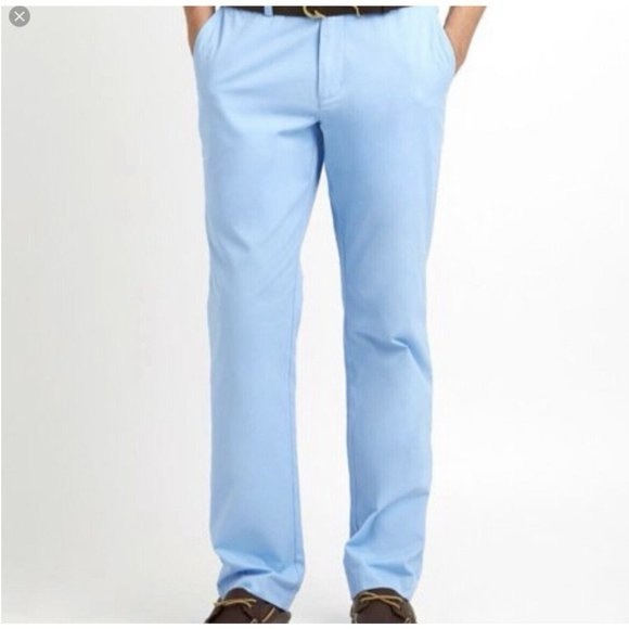 Vineyard Vines Other - NWT Vineyard Vine 33x30 Straight Fit Cotton Chino Club Pant Sky Blue Mens 33